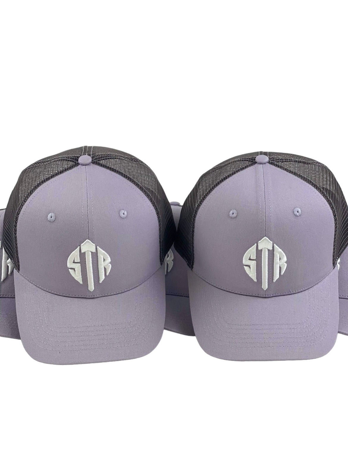 STR Grey And White Trucker