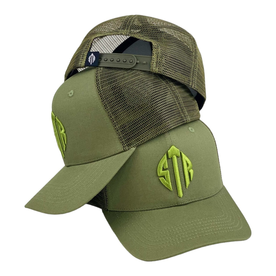 STR Khaki Two Tone Trucker
