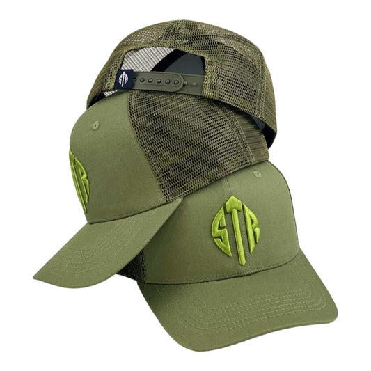 STR Khaki Two Tone Trucker